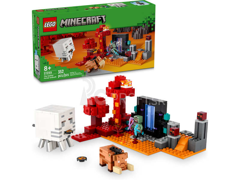 LEGO Minecraft - Prepadnutie v portáli do Netheru