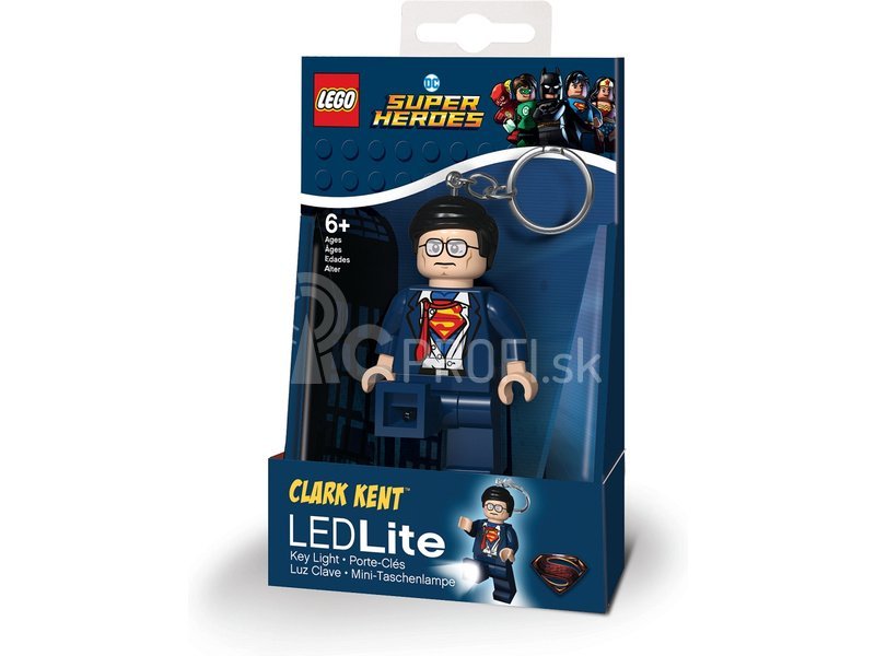 LEGO svietiaca kľúčenka – DC Super Heroes Clark Kent