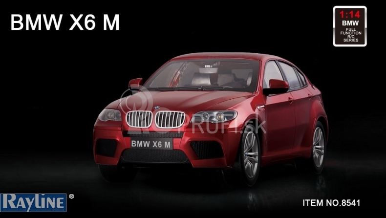 RC auto BMW X6 1:14, červená