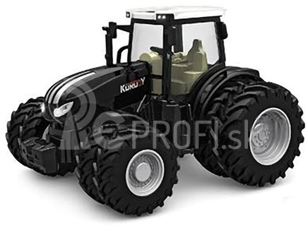 RC kovový traktor Korody 8-kolesový 1:24, čierny