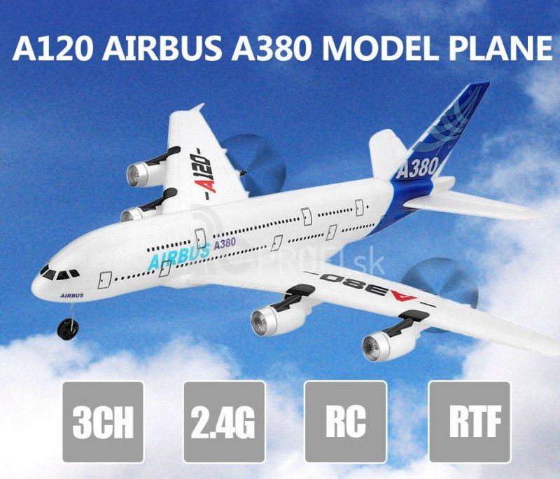RC lietadlo Airbus A380