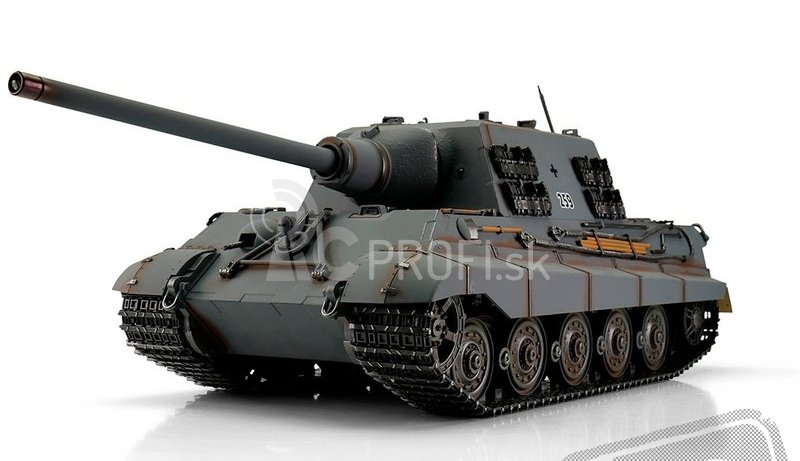 RC tank Jagdtiger 1:16 IR, sivá