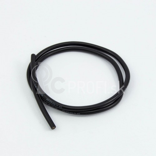 Silikonový kábel 1,8 qmm, 16 AWG, 0,5 m, čierny
