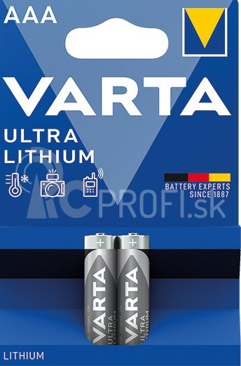 VARTA 6103 Ultra Lithium AAA 2 ks