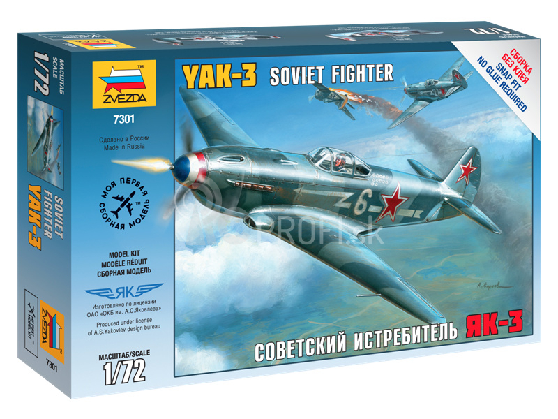 Zvezda Snap Kit – Jakovlev Yak-3 (1:72)