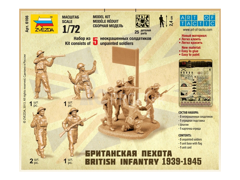 Zvezda figúrky British Infantry 1939 – 1942 (1:72)