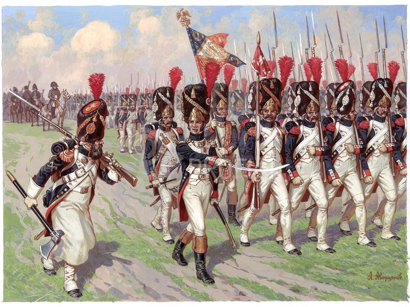 Zvezda figúrky – francúzska cisárska stará garda 1804–1815 (1:72)
