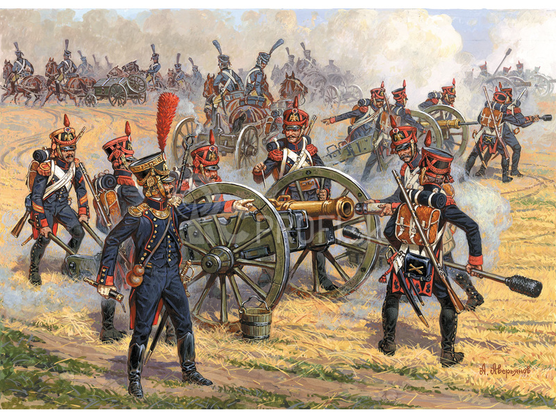 Zvezda figúrky French Foot Artillery 1812 – 1814 (1:72)