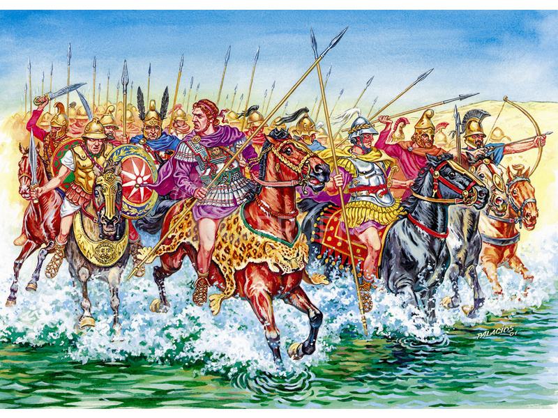 Zvezda figúrky Macedonian Cavalry IV-II B. C. (1:72)