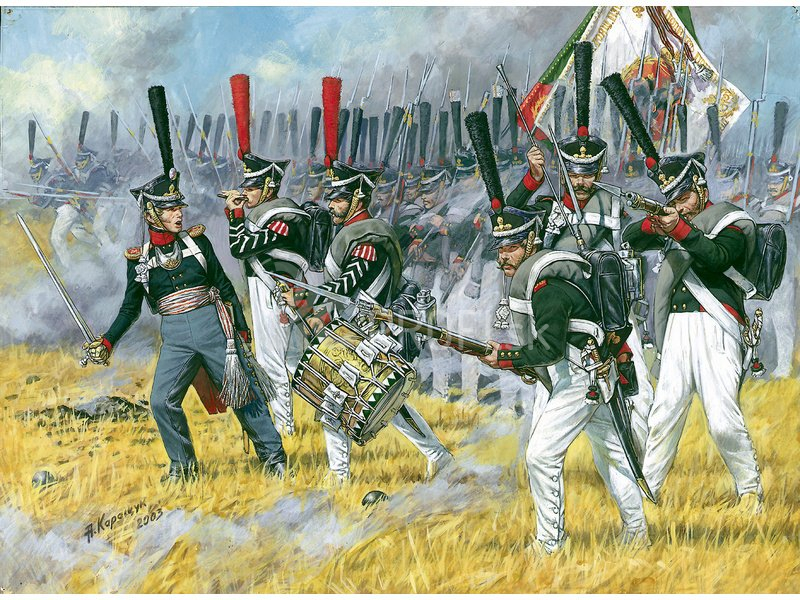 Zvezda figúrky Russian Heavy Infantry Grenadiers 1812 – 1815 (1:72)