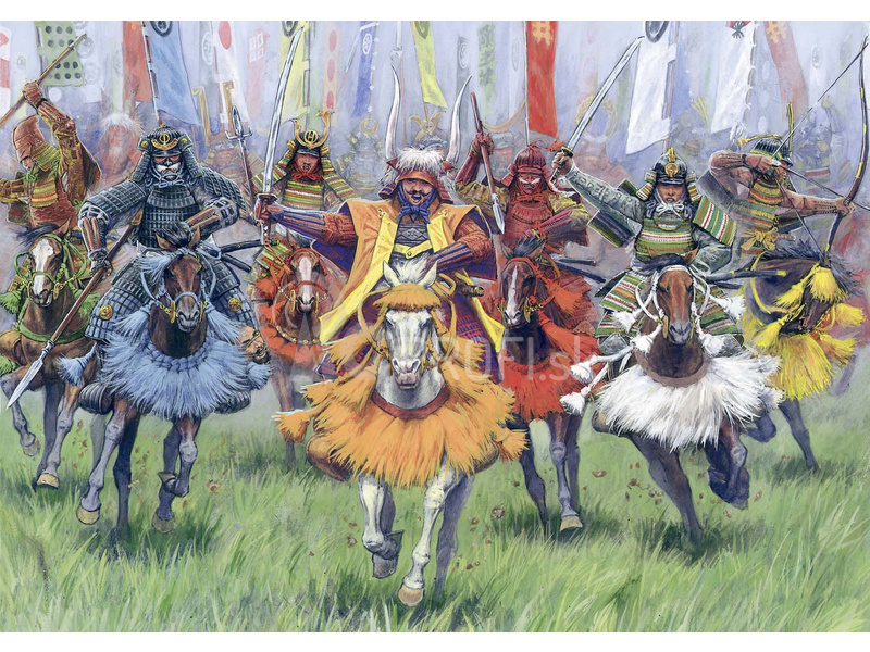 Zvezda figúrky Samurai Warriors-Cavalry XVI – XVII A. D. (1:72)