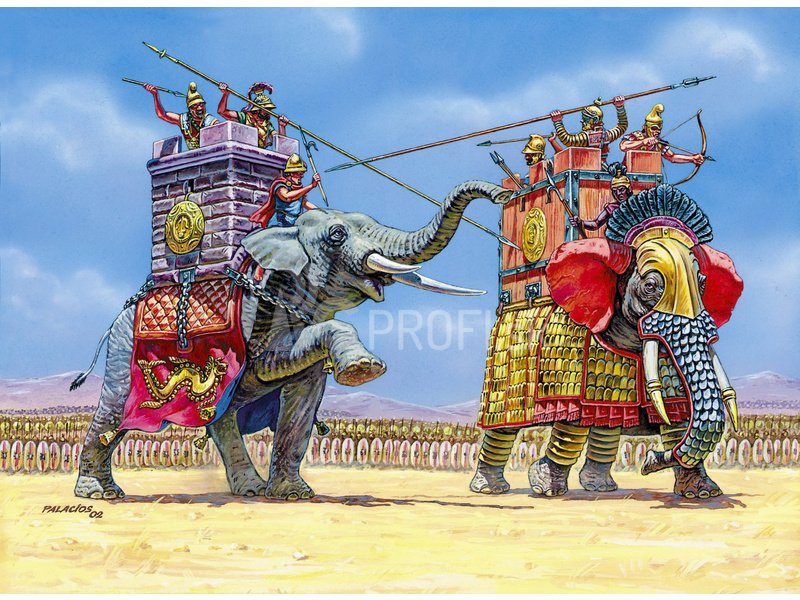 Zvezda figúrky War Elephants III-II B. C. (1:72)