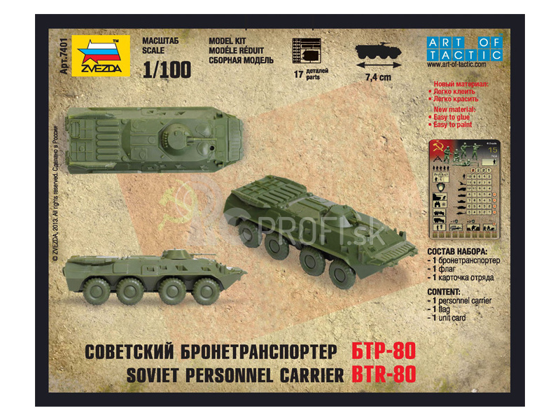Zvezda Snap Kit – BTR-80 (1:100)