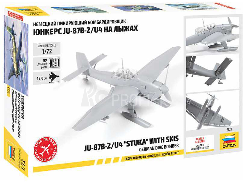 Zvezda Snap Kit Junkers JU-87B-2/U4 Stuka with skis (1:72)