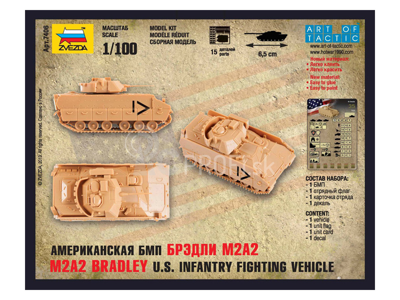 Zvezda Snap Kit – M2A2 Bradley (1:100)