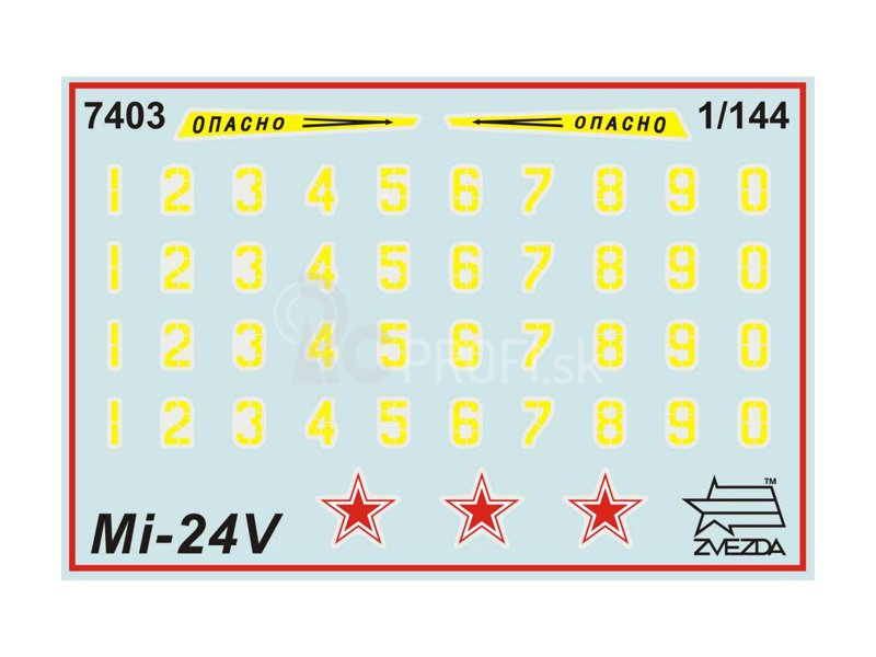 Zvezda Snap Kit – Mil Mi-24 VP (1:144)