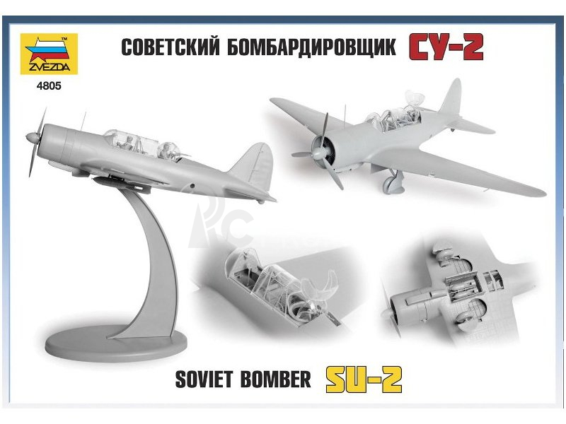 Zvezda sovietsky ľahký bombardér SU-2 (1:48)