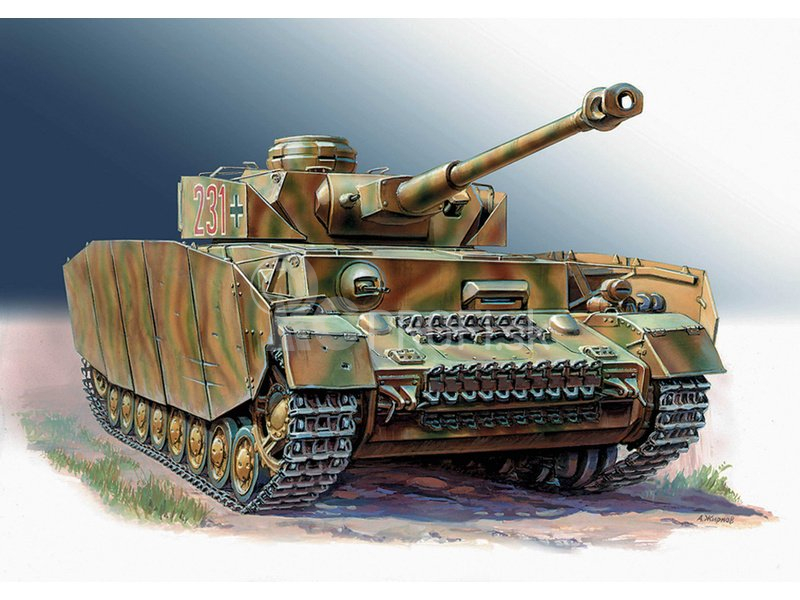 Zvezda stredný nemecký tank Panzer IV Ausf. H (1:35)